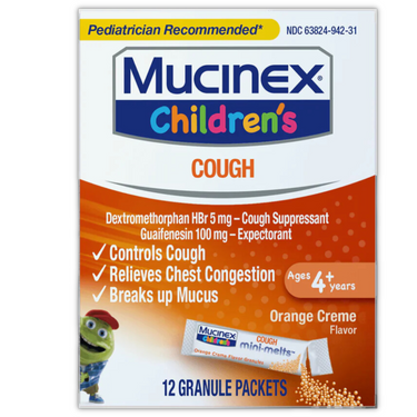 Children’s Cough Mini-Melts - Orange Creme